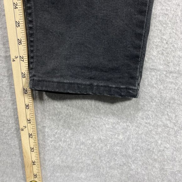 Levi’s 550 Jeans Womens 32x29 Black Relaxed‎ Fit Tapered Denim Faded Distressed - Picture 4 of 14